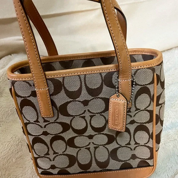 Small Coach Tote Monogram Coach Smith Mini Tote Bag In Signature